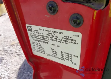 2006 Chevrolet Silverado 2500Hd Lt3 from USA, damaged, VIN 1GCHK23D66F234544